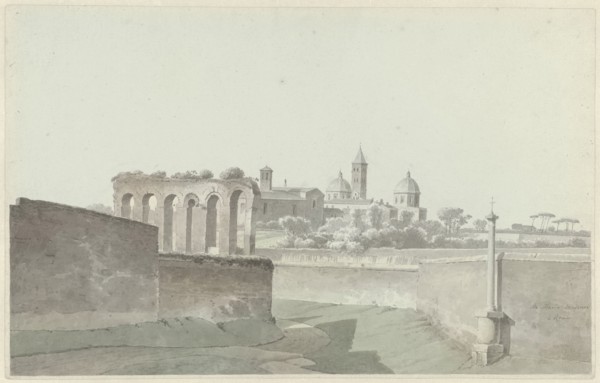 The Basilica of Santa Maria Maggiore in Rome, c.1809-c.1812. Creator: Josephus Augustus Knip.
