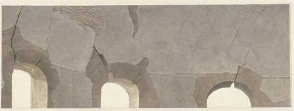 Part of the Vault of the Temple of Minerva Medica in Rome, c.1809-c.1812. Creator: Josephus Augustus Knip.