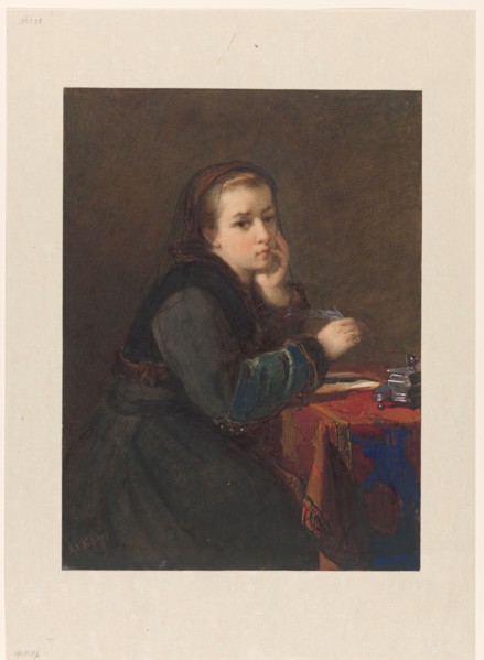 'The answer', c.1879. Creator: Kate Bisschop-Swift.