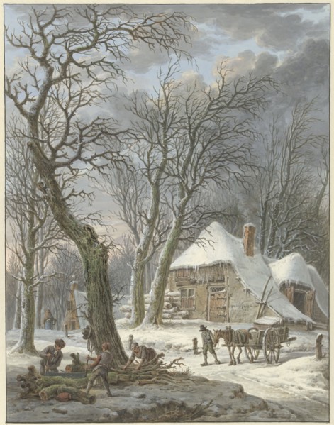 Winter landscape, 1759-1842. Creator: Pieter Bartholomeusz. Barbiers.