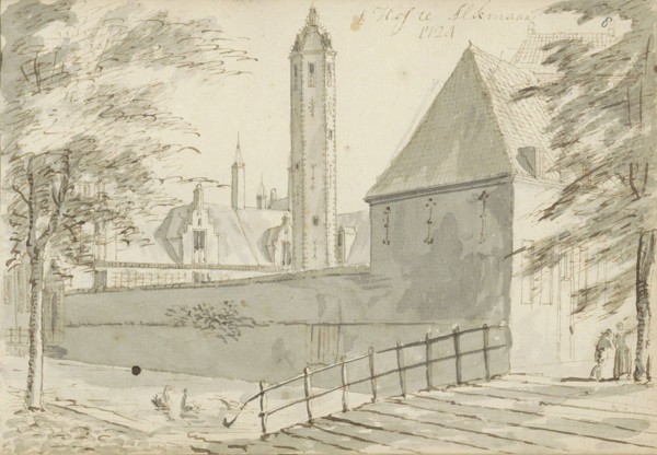 Hof van Sonoy in Alkmaar, 1724. Creator: Abraham Meyling.