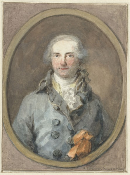 Portrait of a gentleman in an oval framework, 1788. Creator: Aert Schouman.