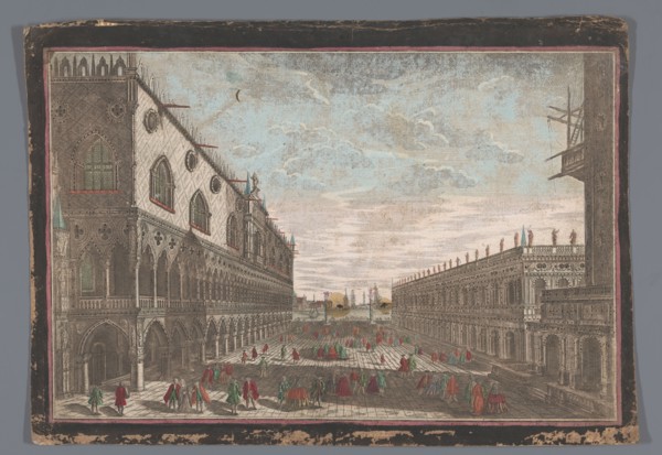 View of the San Marco square in Venice, 1700-1799. Creator: Anon.