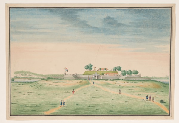 View of the south side of the fort in Kalutara, c.1750. Creator: Anon.