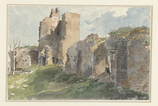 Ruins of the Château de Chevreuse, 1821. Creator: Anon.