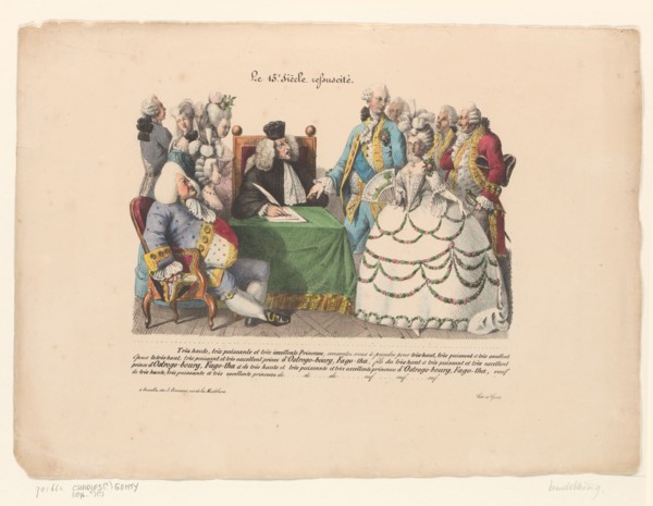 The fifteenth century resurrected, 1820-1830.  Creator: Anon.