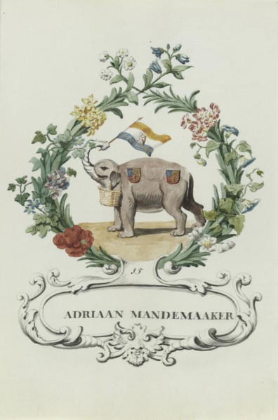 Cartoon of Adriaan Mandemaker, 1710-1720. Creator: Anon.