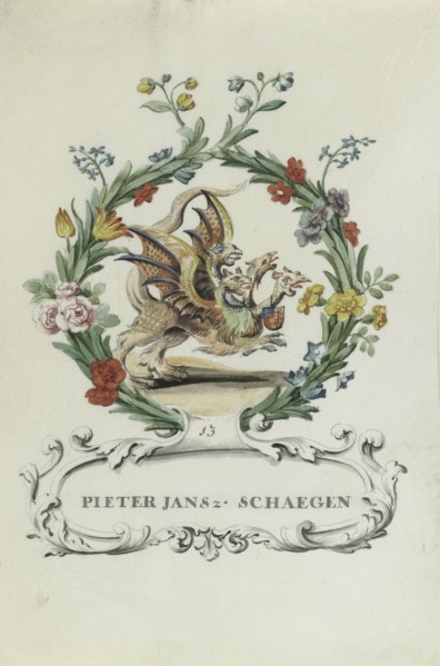Cartoon of Pieter Jansz. Schaegen, 1710-1720. Creator: Anon.