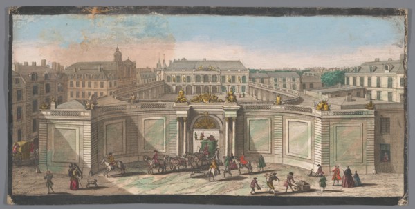 View of Hôtel de Soubise in Paris, 1700-1799. Creators: Anon, Jacques Rigaud.