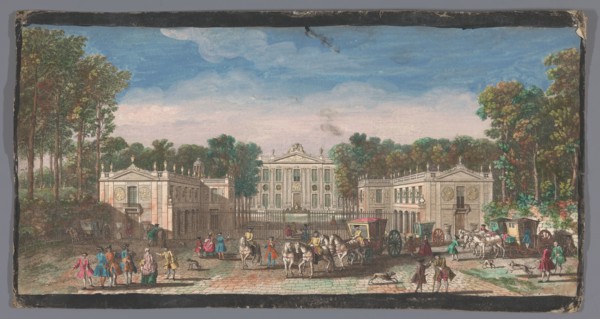 View of the front of the Château de Marly, 1700-1799. Creators: Anon, Jacques Rigaud.