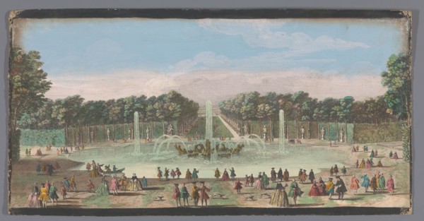 View of the Bassin d'Apollon in the garden of Versailles, 1700-1799. Creators: Anon, Jacques Rigaud.