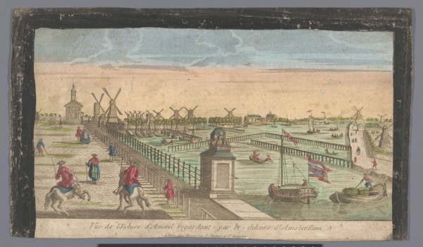 View on the Hogesluis on the Amstel, Amsterdam, 1700-1799.  Creator: Anon.