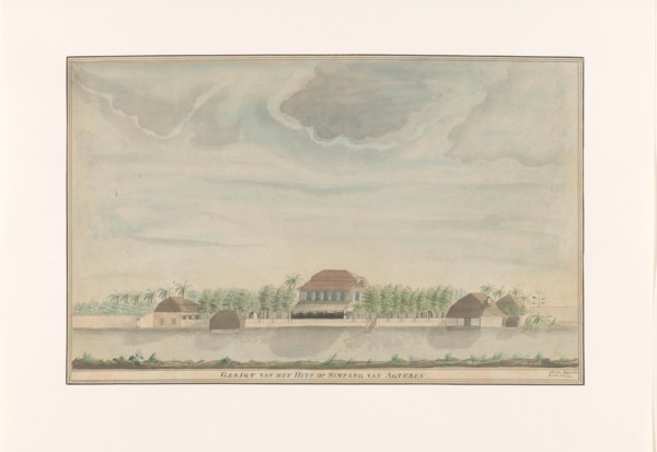 The Residents House at Simpang van Agteren, 1809.  Creator: C. Coolen.