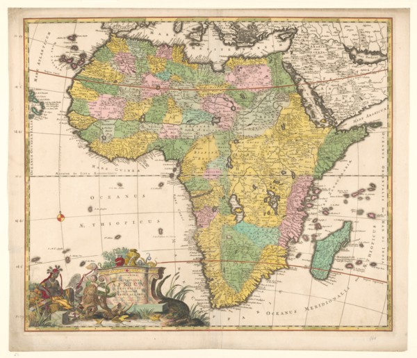 Map of Africa, c.1690. Creator: Carel Allard.