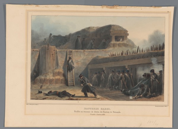 Artillery, 1832, (1833).  Creator: Auguste Raffet.