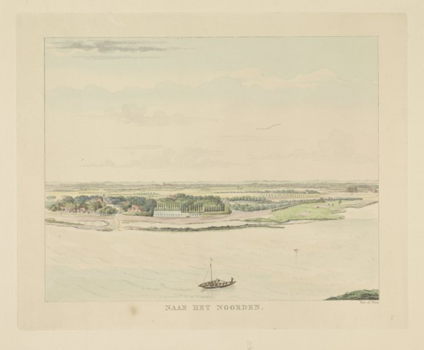 View of the Waal north of Nijmegen, 1815-1824. Creator: Derk Anthony van de Wart.