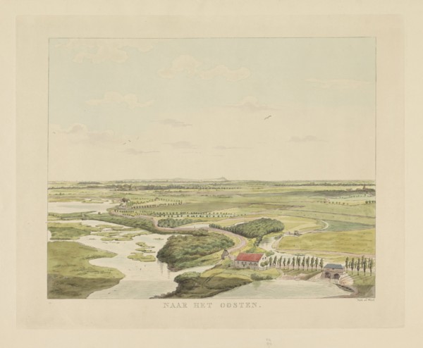 View of the landscape east of Nijmegen, 1815-1824. Creator: Derk Anthony van de Wart.