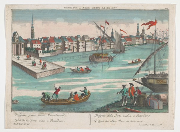 View of the East old main gate in Rotterdam, 1742-1801. Creator: Anon.