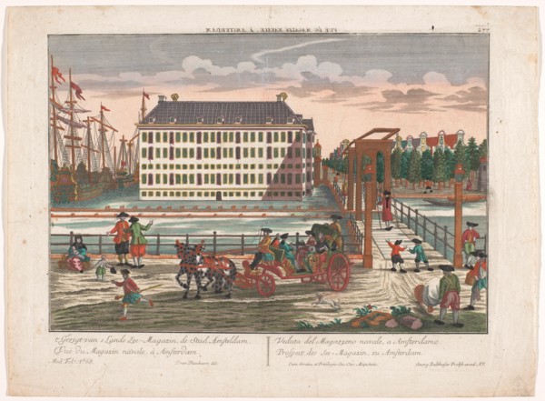 View of the Arsenal at the Admiralty in Amsterdam, 1742-1801. Creator: Anon.