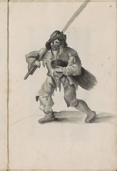 Farmer with firewood, 1696.  Creator: Hendrick van Beaumont.