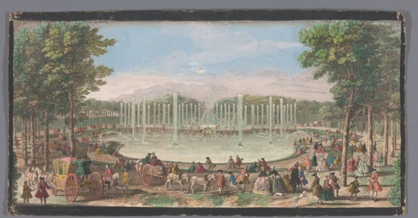 View of the Bassin De Neptune in the garden of Versailles, c.1691-after 1753. Creator: Jacques Rigaud.
