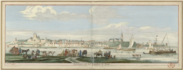 View of Nijmegen from the north, 1738. Creator: Jan de Ruyter.