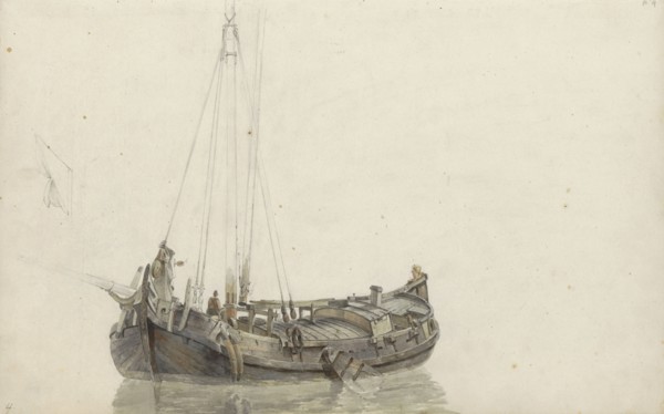 Zeeland sailing boat, 1797-1838. Creator: Johannes Christiaan Schotel.