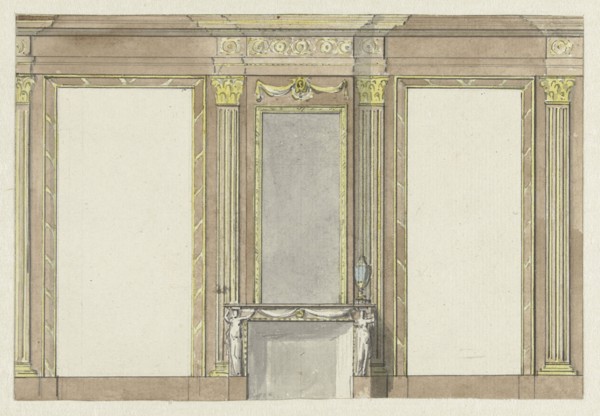 Design for wall painting, c.1752-c.1819. Creator: Juriaan Andriessen.