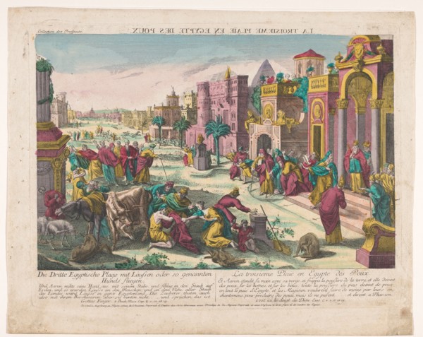 The third plague of Egypt, 1755-1779. Creator: Anon.