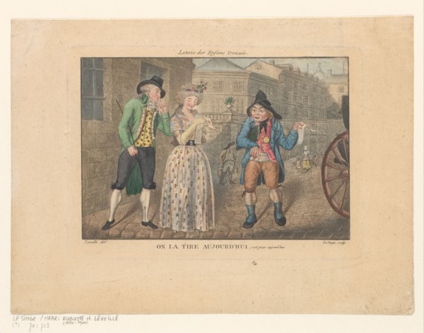 Lottery for Foundlings, 1800-1899.  Creator: le Singe.