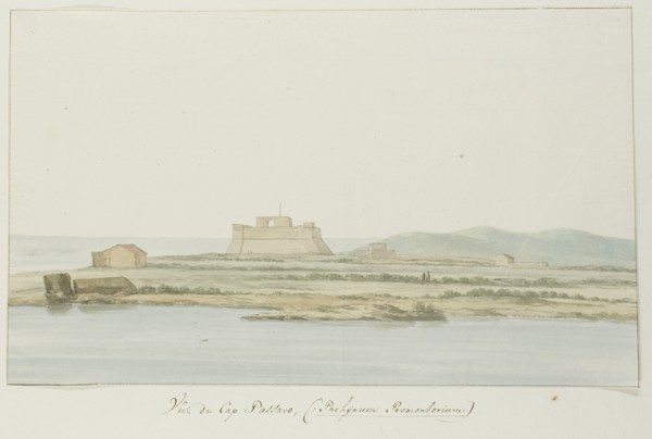 View of Capo Passero, 1778. Creator: Louis Ducros.