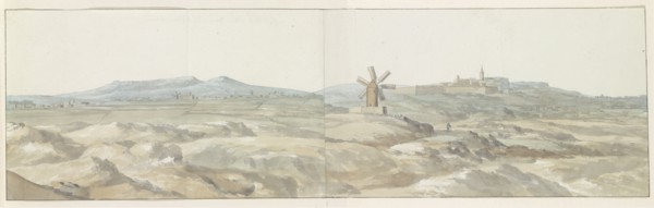 View of the town of Ghozo on the island of Gozo, 1778.  Creator: Louis Ducros.