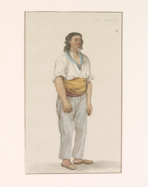 Boy in an inn in Malta, 1778. Creator: Louis Ducros.