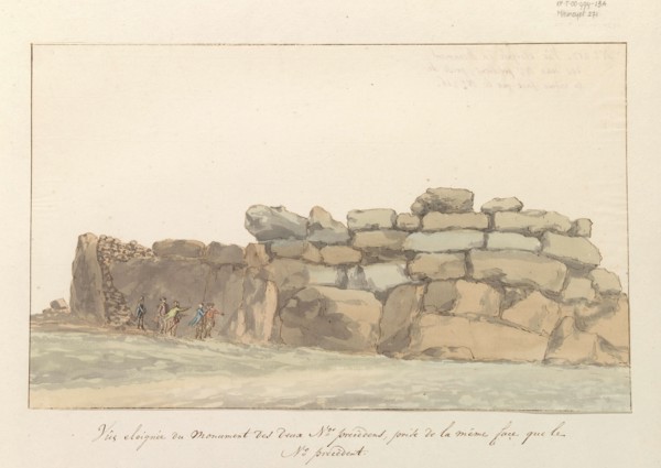 Monument of Phoenicians or Carthagenians on the island of Gozo, 1778. Creator: Louis Ducros.