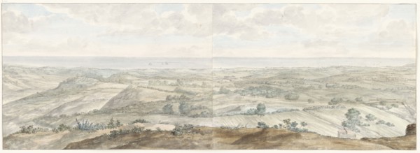 Panorama from Collis Minervalis, 1778. Creator: Louis Ducros.