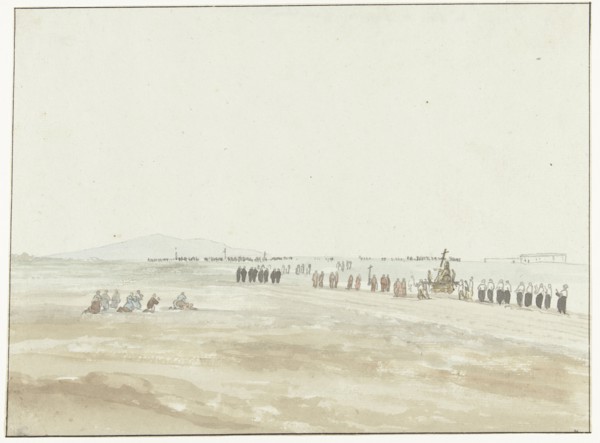 Procession in the vicinity of Cerignola, 1778. Creator: Louis Ducros.