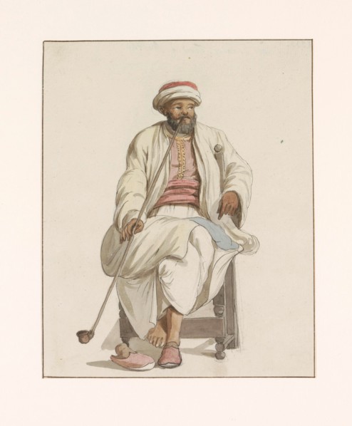 Kadi of the Islamic slaves in Malta, 1778. Creator: Louis Ducros.
