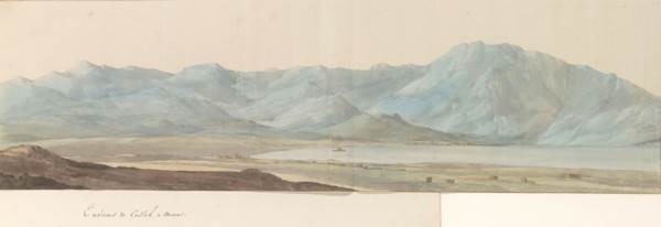 Surroundings of a castle on a lake, 1778. Creator: Louis Ducros.
