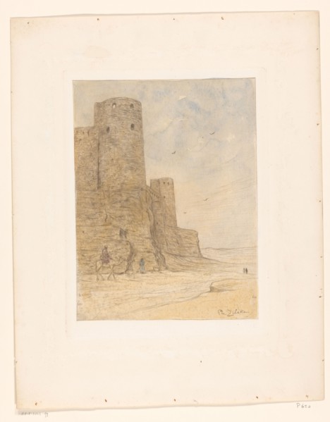 Castle in the desert, 1890-1930. Creator: Philip Zilcken.