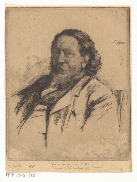 Portrait of Jacob Maris, c.1890. Creator: Pieter de Josselin de Jong.