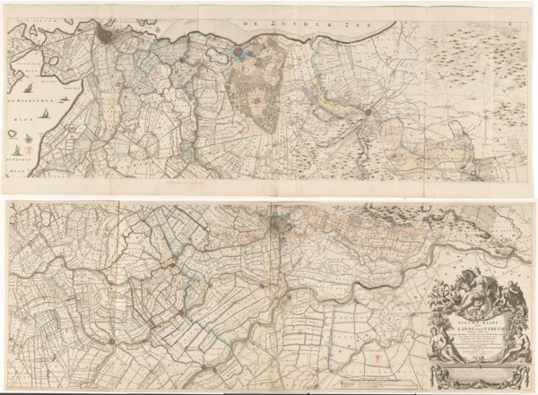 Map of the province of Utrecht, consisting of two parts, 1743. Creators: Gerard Hoet, Thomas Doesburgh.