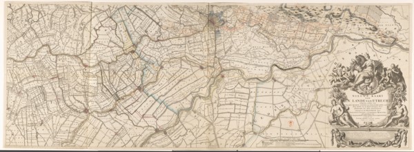 Map of the province of Utrecht (bottom part), 1743. Creators: Thomas Doesburgh, Gerard Hoet.
