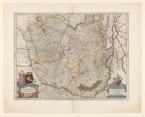 Map of Brabant, 1631. Creator: Willem Blaeu.