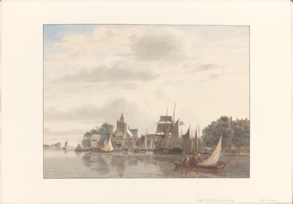 City on the water, 1845. Creator: Hendrik Abraham Klinkhamer.