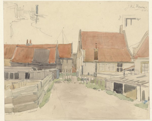 Houses in the Vinkenbuurt, Amsterdam, 1886. Creator: Jan Hanau.