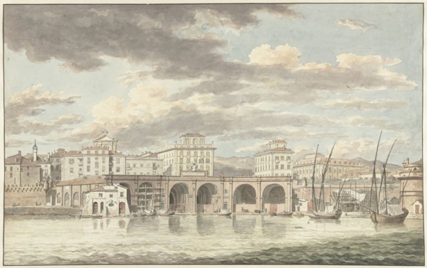 The Port of Civitavecchia, 1779. Creator: Jean Grandjean.