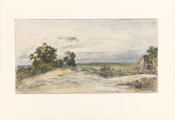 Landscape near Nevers, 1871. Creator: Johan Barthold Jongkind.