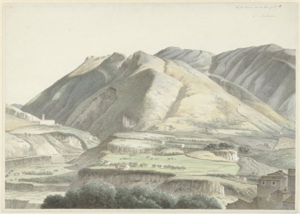 Italian landscape at Subiaco, c.1787-c.1847. Creator: Josephus Augustus Knip.