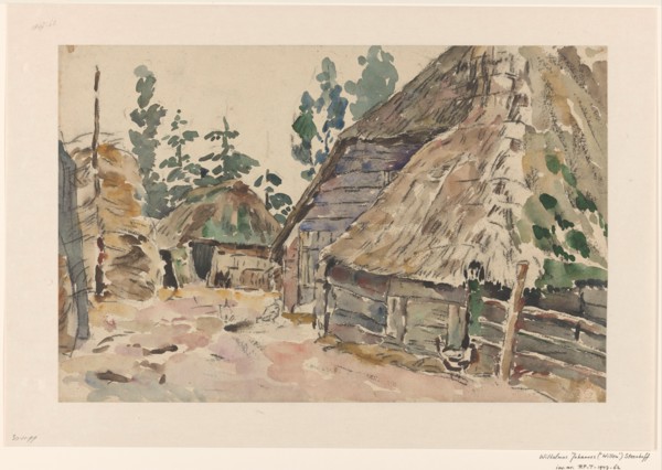 Farmyard, 1873-1932. Creator: Willem Steenhoff.