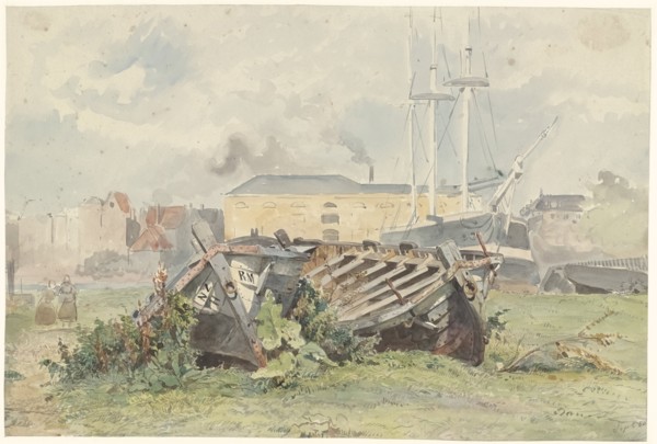 Shipyard, 1850. Creator: Willem Antonie van Deventer.